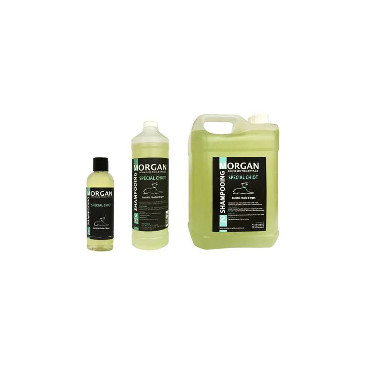 Shampooing Chiot À L'huile D'argan Disponible En 250Ml, 1L Et 5L