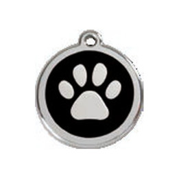 Médaille chien Red Dingo - Patte noir
