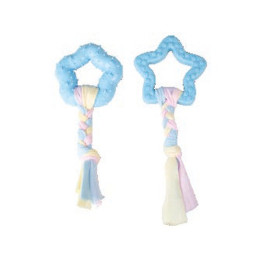Pack 2 jouets chiots avec corde