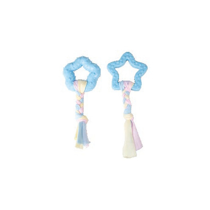 Pack 2 jouets chiots avec corde