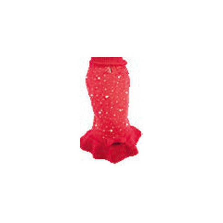 Pull rouge sequins pour chien
