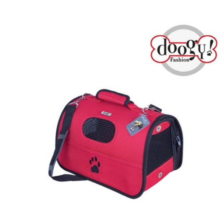 Sac rouge en toile matelassée